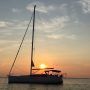 Reflection-boat-sunset